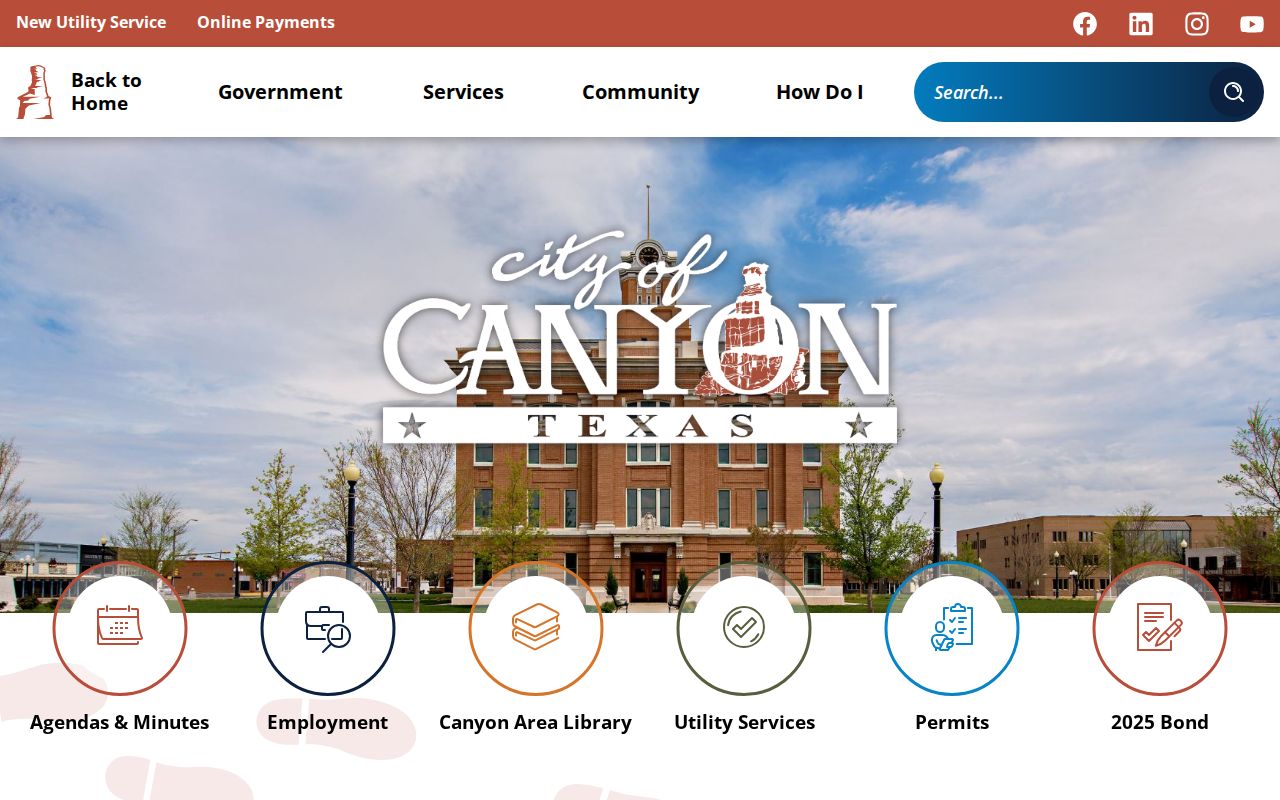 Official City of Canyon website